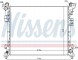 Nissens 61034 Охолоджувач води 61034 nissens chrysler dodge lancia