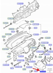 Ford OE КРИШКА ЦЕНТРАЛЬНОЇ КОНСОЛІ C-MAX MK1 2003- 1537934 _ 3M51-R047A04-AG32N5