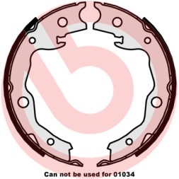 S56545 BREMBO Гальмівні колодки барабані