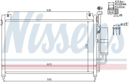 Nissens 940033 Конденсатор, кондиціонер nissens 940033