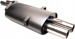 TA-Technix EVOE466E276-3 Спортивний кінцевий глушник вихлопу TA TECHNIX EVOE466E276 2x76мм BMW E46 6Cyl.