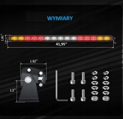 ALO N 40 MULTI AURORA СВІТЛОДІОДНИЙ ОРГІНАЛ 40 дюймів МУЛЬТИФУНКЦІОНАЛЬНА планкова лампа Osram LED BAR