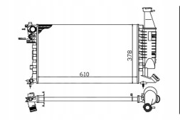 Abakus 038-017-0026 Радіатор охолодження citroen berlingo 1.4 1.6 1998-
