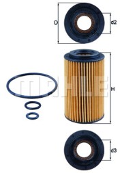 OX153 7D2 MAHLE ORIGINAL Фільтр мастил