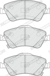 FDB4046 FERODO Комплект гальмівних колодок з 4 шт дисків