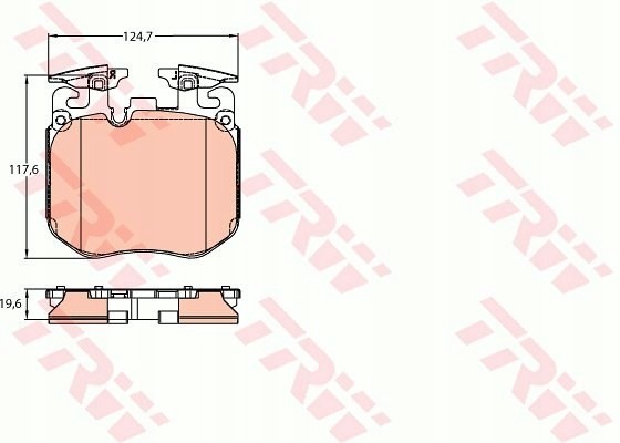 TRW GDB2147 Gdb2147 гальмівні колодки