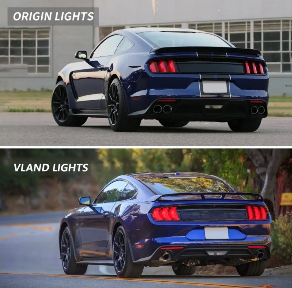 Китай Ford Mustang 2015-2021 лампи задні VLAND Ліва Права