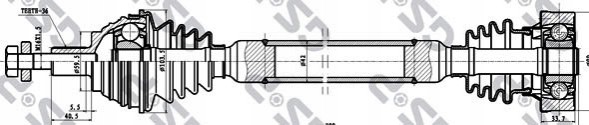 GSP 261096 Права половина 261096 gsp