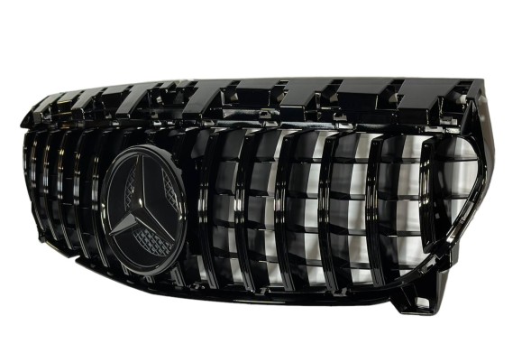 PELOPTICAR A1170344 + A0008880060 ГРИЛЬ АТРАПА PANAMERICANA ЗІРКА MERCEDES CLA C117 W117 13-17 ЧОРНИЙ