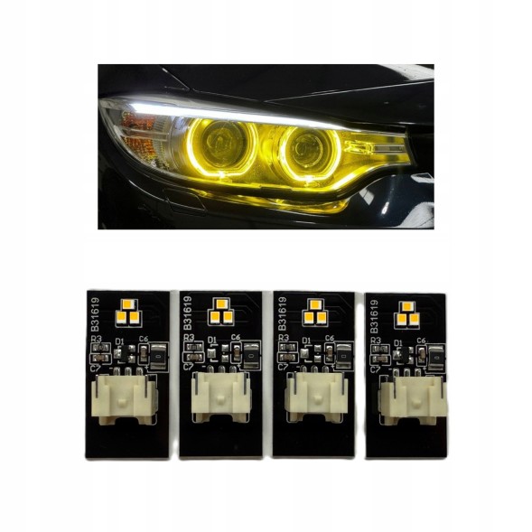 Китай DRL F30/F31 XENON Модуль CSL YELLOW DRL для BMW 3 F30/F3/F341 preLCI HID (КСЕНОН) EU