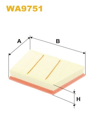 WA9751 WIX FILTERS Фільтр повітряний