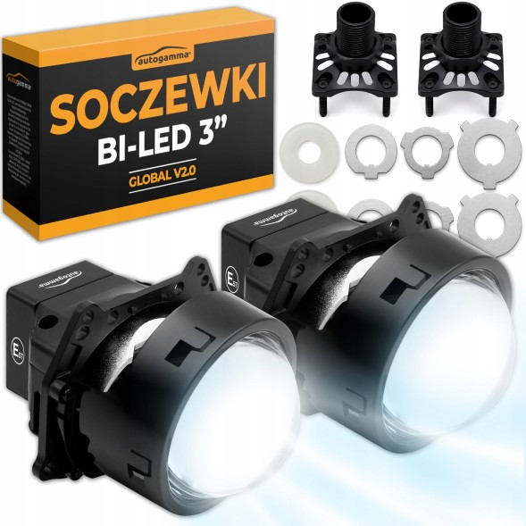 Auto Gamma Regeneracja Reflektorów Soczewki Global Лінза проєктор Auto Gamma Bi-LED 3.0" 6000K універсальна