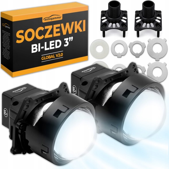 Auto Gamma Regeneracja Reflektorów Soczewki Global Лінза проєктор Auto Gamma Bi-LED 3.0" 6000K універсальна