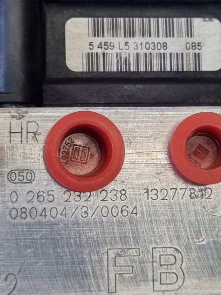 Opel OE 13277812, 0 265 800 422 НАСОС ABS CORSA D 13277812 FB – 1 РІК ГАРАНТІЇ