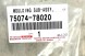 Toyota OE 7507478020 НАКЛАДКА НИЖНЬОЇ ПЛАСТИНКИ ДВЕРЕЙ ПЕРЕДНІ ЛІВІ LEXUS NX 2021+ НОВА ОРИГІНАЛ