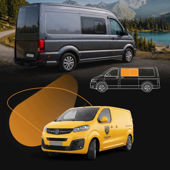 CHROMEMASTER CH-GL-0142-S14 Переднє ліве розкривне бічне скло для OPEL VIVARO-E I 2020- (L2 / L3)