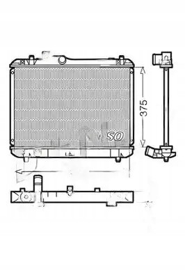 Denso DRM47008 Охолоджувач води drm47008 denso