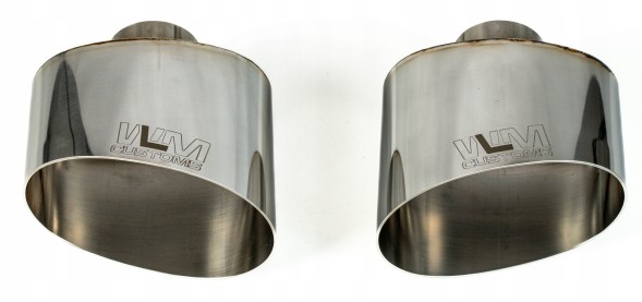 WLM Customs WLM-CH-OW-105x150 Овальний вихлопний наконечник WLM Customs Polisher 105x150