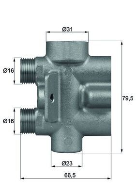 TO 9 75 MAHLE ORIGINAL Термостат