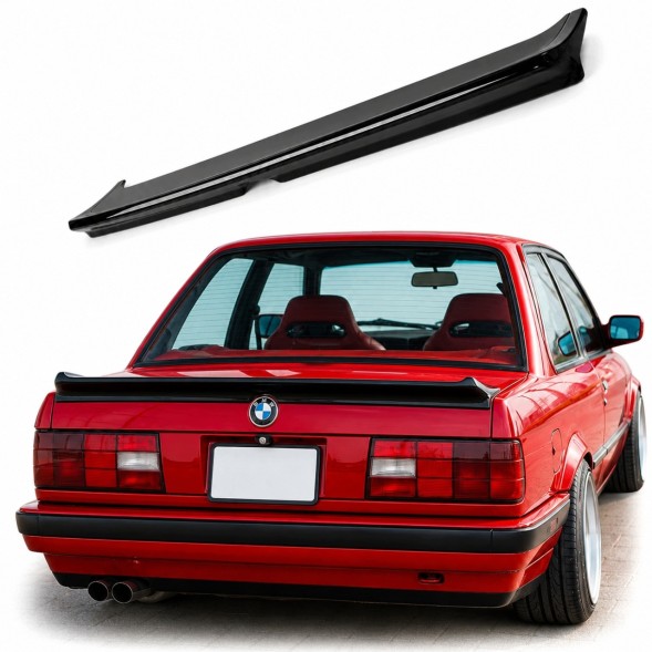 Китай 608944 Спойлер-накладка на багажник BMW E30 Седан Купе Чорний Глянець Gloss Black