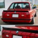 Китай 608944 Спойлер-накладка на багажник BMW E30 Седан Купе Чорний Глянець Gloss Black