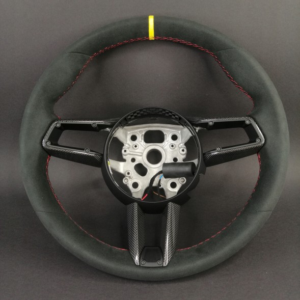 Porsche OE 992.419.091 EDA 35 , 992419091EDA35 Porsche 992 Macan Panamera Taycan Cayenne Кермо CARBON RACE-TEX 36см