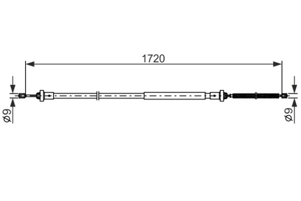 1987482831 BOSCH ТРОС ГАЛЬМIВНИЙ
