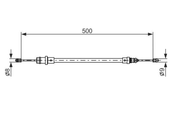 1987477565 BOSCH Трос гальма