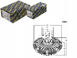 Japanparts JAPVC-504/RS8 КЛАТЧ ВІСКОЗНИ MISTUBISHI L200 05- JAPANPARTS