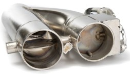 RBS Technology RBS-PY-03 RBS СПОРТИВНА ЕЛЕКТРИЧНА ДРОСЕЛЬНА ЗАСЛІНКА ТЮНІНГ 2x МЕТЕЛИКИ Y-PIPE 2,5-ДЮЙМОВА