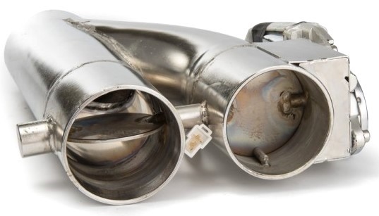RBS Technology RBS-PY-03 RBS СПОРТИВНА ЕЛЕКТРИЧНА ДРОСЕЛЬНА ЗАСЛІНКА ТЮНІНГ 2x МЕТЕЛИКИ Y-PIPE 2,5-ДЮЙМОВА