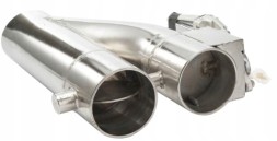 RBS Technology RBS-PY-03 RBS СПОРТИВНА ЕЛЕКТРИЧНА ДРОСЕЛЬНА ЗАСЛІНКА ТЮНІНГ 2x МЕТЕЛИКИ Y-PIPE 2,5-ДЮЙМОВА