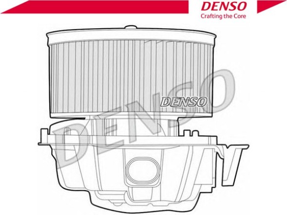 Denso DENDEA23014/RS2 Вентилятор повітродувки denso 7701060015 7701209802