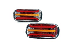 Fristom FT-230 COF LED DI+FT-230 PM LED DI Лампи задні fristom led 7 функцій ліва+права для лафета причепа овал