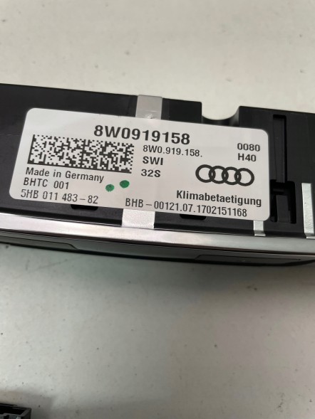 Audi OE KLIMATYZACJA-3263 AUDI A4 А5 ПАНЕЛЬ КОНДИЦІОНУВАННЯ ПОВІТРЯ 8W0919158