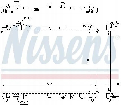 Nissens 64200 Радіатор охолодження 64200 nissens suzuki grand vitara