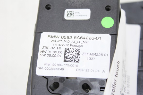 BMW OE 5B6D4E2 5B6B583 5A371B2 5A32A42 5A1D041 5A12F47 9423194 9891527 9462643 КОНТРОЛЕР IDRIVE BMW F40 F44 G42 G20 G21 M3 G22 G23 G26 M4 G01 X3 G02 G29
