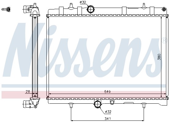 63606A NISSENS Радіатор