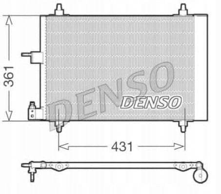 Denso DCN07019 Denso dcn07019 конденсатор кондиціонера citroen c4 berlin peugeot 307 партнер