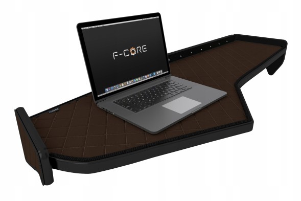 F-CORE FT38 BROWN TIR довга полиця MAN TGX 21 - подвійна LED екошкіра