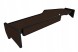 F-CORE FT38 BROWN TIR довга полиця MAN TGX 21 - подвійна LED екошкіра