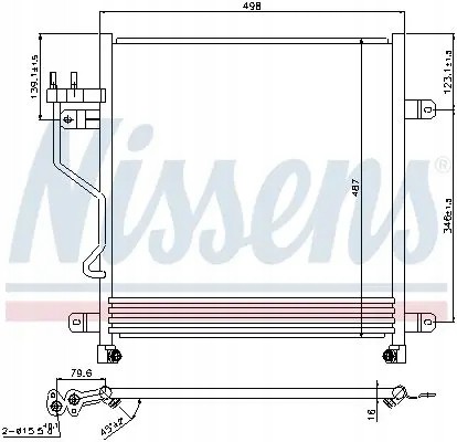 Nissens 940323 Очищувач радіатора кондиціонера 940323 nissens