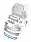 Volkswagen OE 7.60807482e+49 760807482E041 Задній дифузор ASO VW