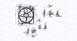 MAGNETI MARELLI 069422787010 Вентилятор охолодження 069422787010 magneti marelli