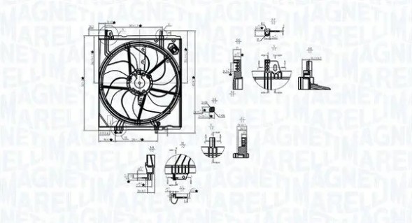 MAGNETI MARELLI 069422787010 Вентилятор охолодження 069422787010 magneti marelli