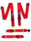 FMIC FP-HARNESS-31-015 Спортивні ремені безпеки FIA 4-точкові 3" дюйми Червоні Fmic Pro