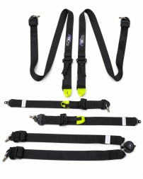 FMIC FP-HARNESS-31-007 Спортивні ремені безпеки з 6 точками кріплення, схвалені FIA, 2 дюйми, чорні, від Fmic Pro