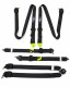 FMIC FP-HARNESS-31-007 Спортивні ремені безпеки з 6 точками кріплення, схвалені FIA, 2 дюйми, чорні, від Fmic Pro
