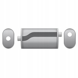 RM Motors E002/63/300 ГЛУШНИК ОВАЛЬНИЙ RM MOTORS - E002 63 мм довжина 30 см 2.5''