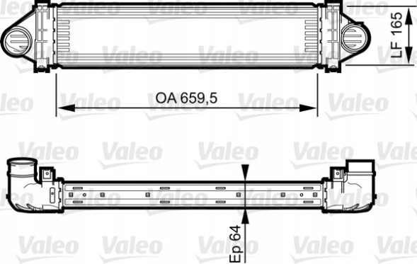 Valeo 818245 Valeo 818245 перезарядний охолоджувач повітря 818245